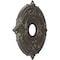Ekena Millwork Attica PVC Medallion (Canopies up to 5 5/8"), 16"OD x 3 1/2"ID x 1"P, Metallic Weathered Steel CMP16ATDST - alternate 3